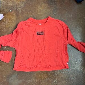 Vans long sleeve crop Tee